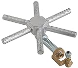 Roller-Grill Sternbrenner für Crepe-Gerät 350GD, 400GD, 350G, 400G mit 6 Brennern Breite 298mm Höhe 82mm Länge 330mm 3000W