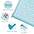 Uphome 5x8 Outdoor Rugs, Waterproof Reversible RV Camping, Blue Boho Porch Rug, Lightweight Foldable Deck Rug, Tribal Floral Outdoor Mat Carpet for Backyard Pool Patio