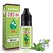Produktbild STARKIT® CBD Liquids 500mg, Vape Öl 10ml mit 5% Cannabidiol Hanf Öl für E Zigaretten Starter Set SMOK E Shisha, PG70/VG30 E Liquid, ohne Nikotin, ohne THC, Minze Geschmack (Minze, 500mg)