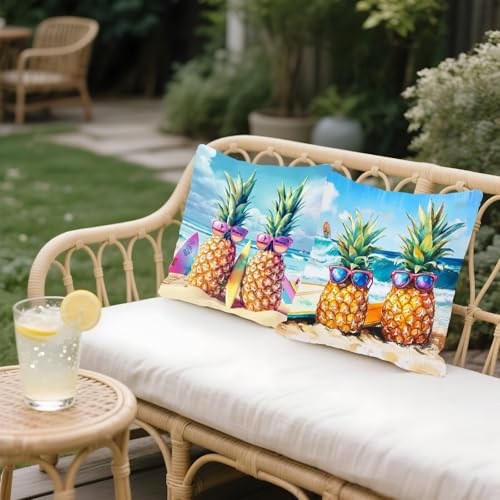 Housse coussin canapé extérieur imperméable en lin texturé haut de gamme