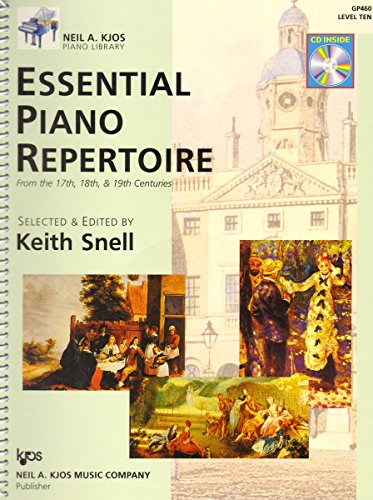 GP460 - Essential Piano Repertoire Book/CD - Level 10 (Neil A Kjos Piano Library Book & CD)