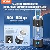 VEVOR Hydrogen Water Bottle Generator, 230 ml / 8.1 oz Capacity Portable Hydrogen Water Maker, SPE Technology Hydrogen Rich Water Ionizer Machine with Nasal Inhalation Tube and Self-Cleaning