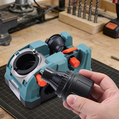 Drill Bit Sharpener for 3/32" to 3/4" Bits, Sharpens HSS and Carbide,115°-140° Angle Adjustment,Sharpening Tool for Home,Work & DIY