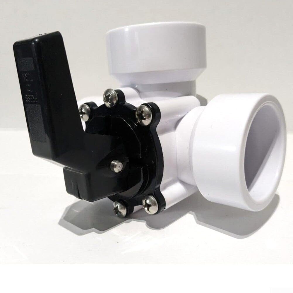 Válvula de bomba de piscina, macho izquierdo de 3 vías, apertura roscada hembra superior de 1.5 pulgadas, válvula de obturador direccional para control de flujo de agua, spa