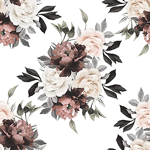 Papier peint mural fleurs de lumière pour masquer les défauts des murs - 3
