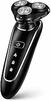 Barbeador Elétrico Masculino Profissional 3 Cabeças Rotativas 360°, Recarregável Sem Fio, Aparador de Precisão, Corte Rente Sem Irritação, Portátil Bivolt para Rosto e Pescoço