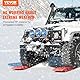 VEVOR Traktionsbretter Traktionsmatte 10 t, Traktionsband für Geländefahrzeuge/Autos/SUVs/Wohnwagen, Paar Reifen-Traktionsmatten auf Schnee, Sand, Schlamm, Aufbewahrungstasche, kurz, rot