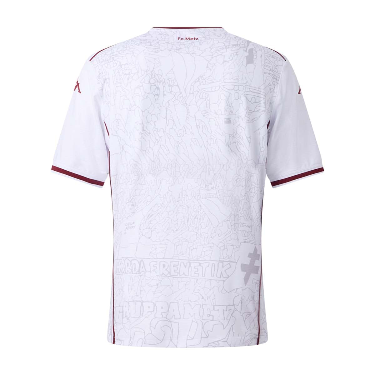 Kappa Kombat Pro 2026 Away FC Metz Act Jersey | Style Sportif | Disponible en Plusieurs Tailles/Couleurs | Blanc M