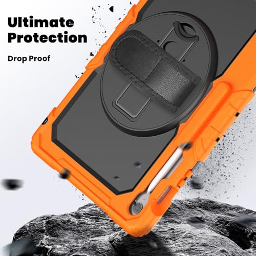 Funda para Samsung Galaxy Tab S10 FE+ con protector de pantalla anticaídas 2