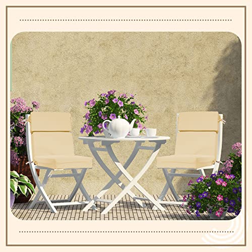 Geelin Outdoor Chair Cushion High Pack Patio Cushion Beach Lounge Cushion Patio Furniture Seat Cushion Water Resistant Chaise Replacement Cushion For Outside Balcony Lawn Pool Backyard (Beige, 4) #TOP5