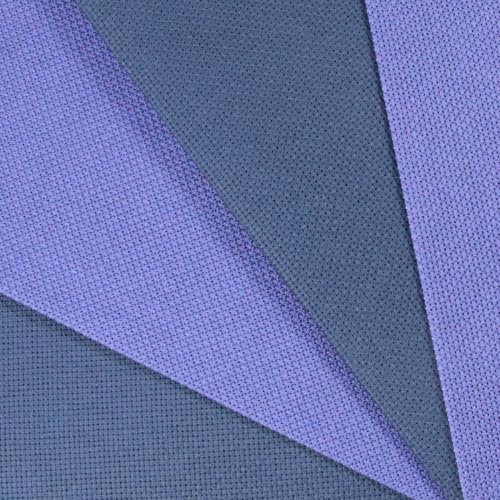 Image of KCS 4 /6 pc of 12 inch x 18 inch 18 Count Cotton Aida Cloth Cross Stitch Fabric (4 pc, Royal Blue+Navy Blue)