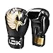 BOZHUO Boxhandschuhe Für Das Training Kickboxen, Kämpfen, Boxsäcke Und Fokus-Padstrainingshandschuhe Für Männer Und Frauen (Erwachsene 10 Oz),Schwarz