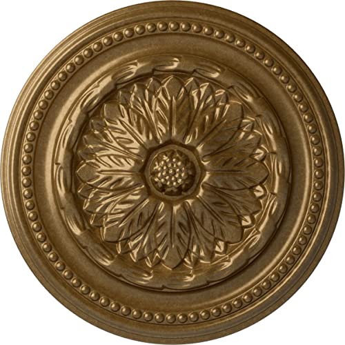 Image of Ekena Millwork Chester Ceiling Medallion, Pale Gold
