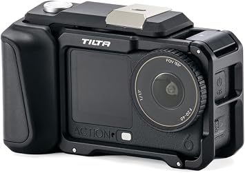 Tilta DJI Osmo Action 6 Street Snap Kit | Full Camera Cage & Quick Release Hand Grip | Built-in Battery Storage, Locking Dial & Custom Button Caps | Black | Includes camera cage and street snap kit for filming, protection and mounting