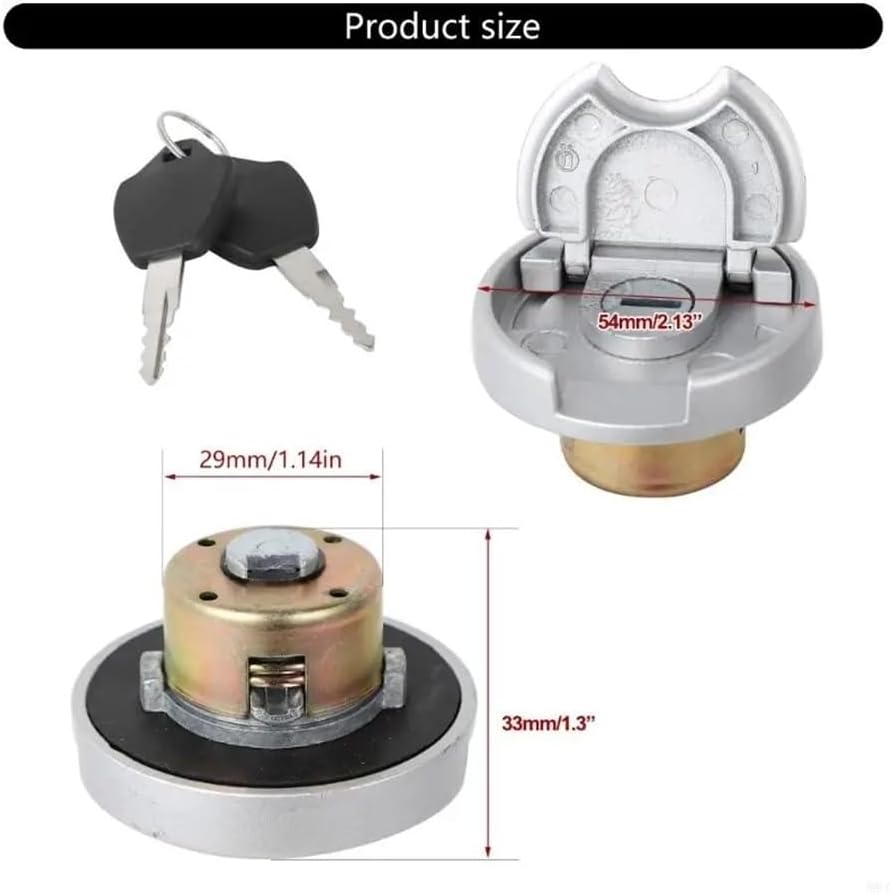 motorbike petrol tank cap Secure Tanks Caps with Lock Anti Theft Motorcycle Gas Resistant with Locking for GY6