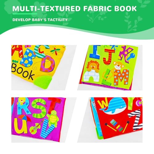 Image of ABC Book,Baby Soft Books Toys, Feel Crinkle Cloth Book for Infant Baby 0-3-6-12 Months