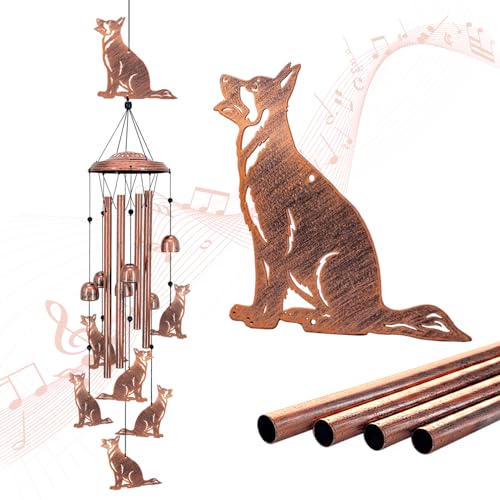 German Shepherd Dog Wind Chimes for Outside,Dog Gifts for Women