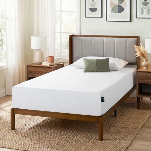 Image of Zinus 10 Inch Green Tea Cooling Memory Foam Mattress [New Version], Twin, Fiberglass Free, Medium Firmness, Cooling Gel Foam, Certified Safe Foams & Fabric, Mattress in A Box