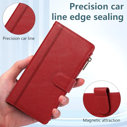 Protection Samsung Galaxy Note 10 Plus étui portefeuille fermeture éclair et verre