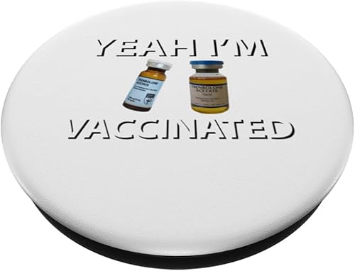 Miniatura 2 de Culturismo Vacunado Trenbolone Divertido Tren Lover Gym Jim PopSockets Intercambiable PopGrip