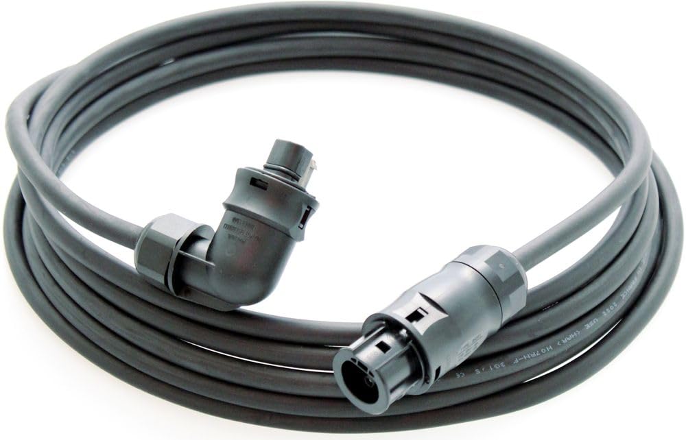 Anschlusskabel Balkonkraftwerk Verlängerungskabel Elektroinstallation Wieland Stecker auf Betteri Buchse Steckdosen Solarkabel H07RN-F 3G1,5mm² 3-30m, Größe:10m