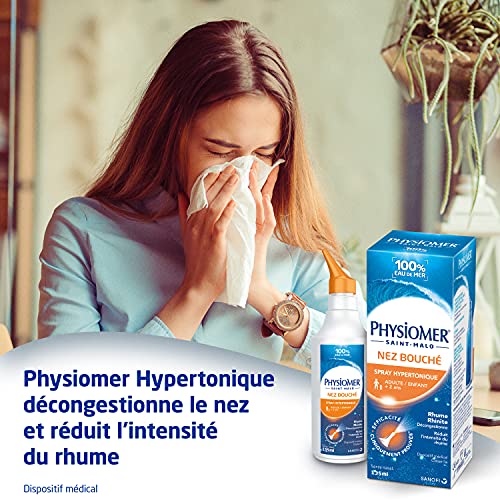 Physiomer Spray Hypertonique 135 mL solution nasale eau de mer naturelle