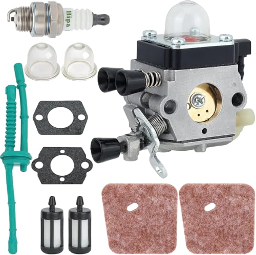FS38 Carburetor for Stihl WeedEater FS 38, FS 55R, FS45, FS46, FS55, FS55C, FS55R Brushcutters and String Trimmer, replacing C1Q-S282 4140 120 0623 (2013-2015 models).