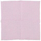 Grande cuscino bio con semi di uva - 40x40cm - 4 compartimenti- rosa e bianco a quadri - Cuscino termino con semi