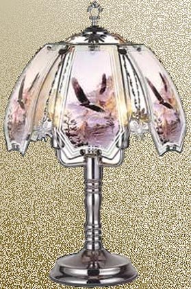 Eagle Touch Lamp with Pewter Base
