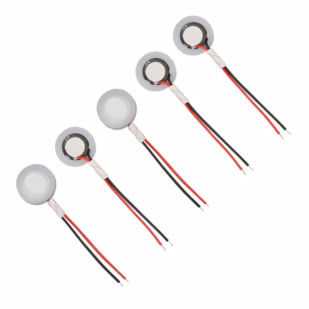 5 dischi umidificatori piezoelettrici microporosi ad ultrasuoni in ceramica, dischi di ricambio per nebulizzatore a ultrasuoni, accessori per camera da letto, casa, ufficio (16 mm)