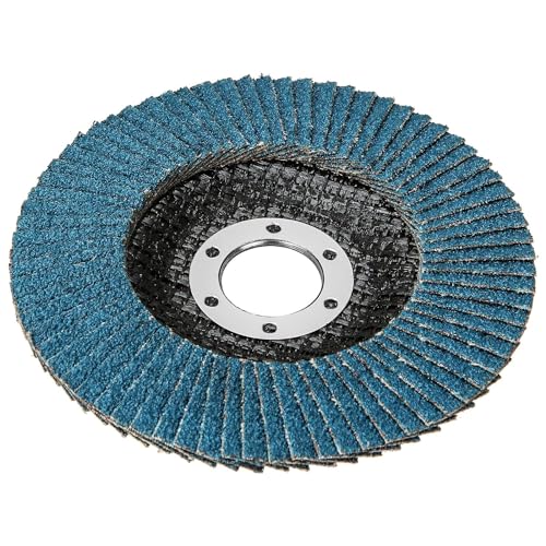 GOYADA 20 Stück Fächerscheibe 115mm x 22mm Korn 80, Fächerscheiben 115 Metall, Schleifscheiben 115mm Winkelschleifer von Entgraten, Polieren, Rost, Finish