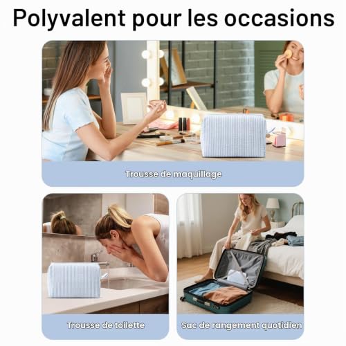 SJUIEO Petite Trousse de Toilette - Convient pour Trousse de Toilette Femme Petite Trousse de Maquillage, Petite et Maquillage Convient pour Un Usage Quotidien et de Courtes – vue 6