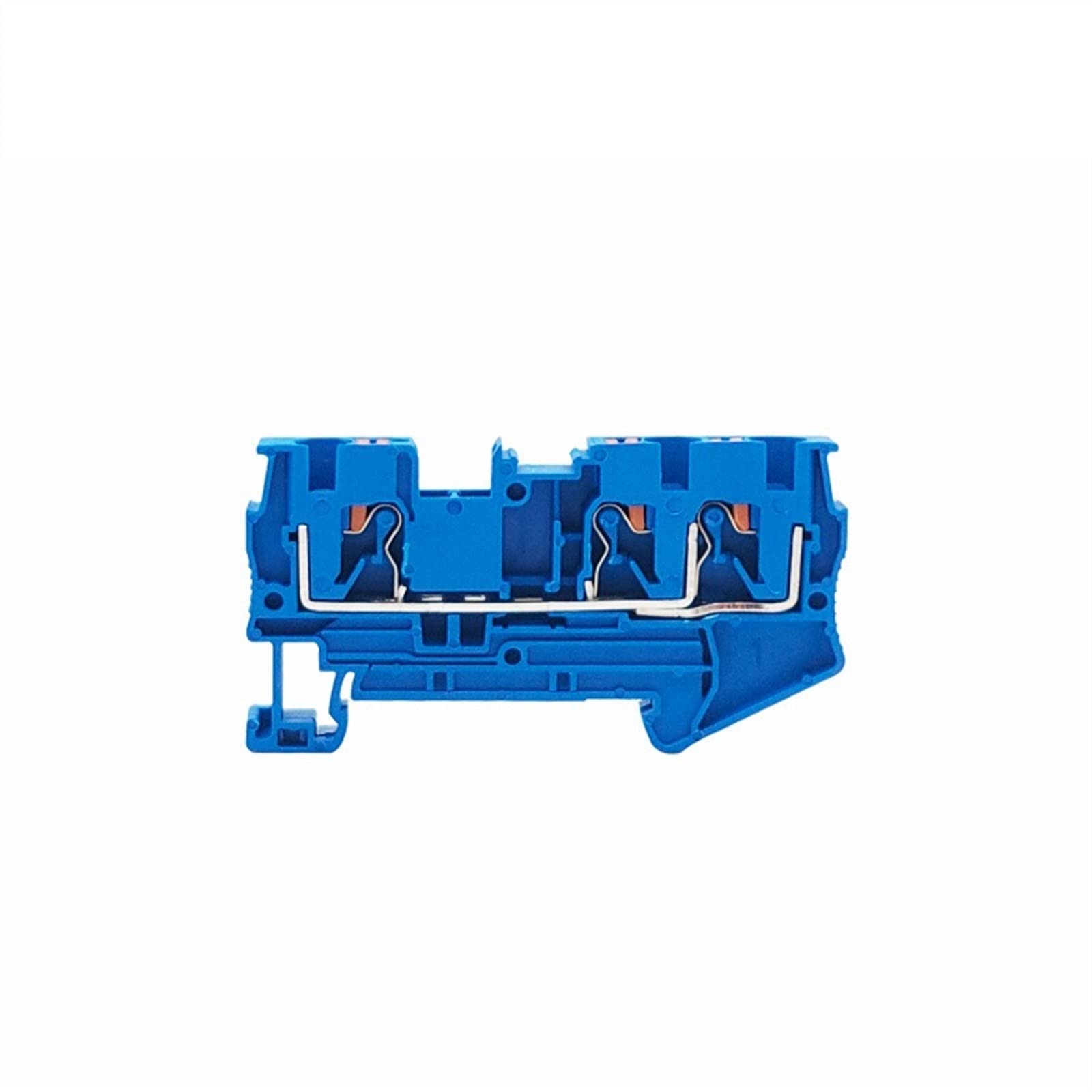 Bornier PT4-TW bleu à 3 conducteurs de la série PT pour connexion sur rail Din, lot de 10 pièces
