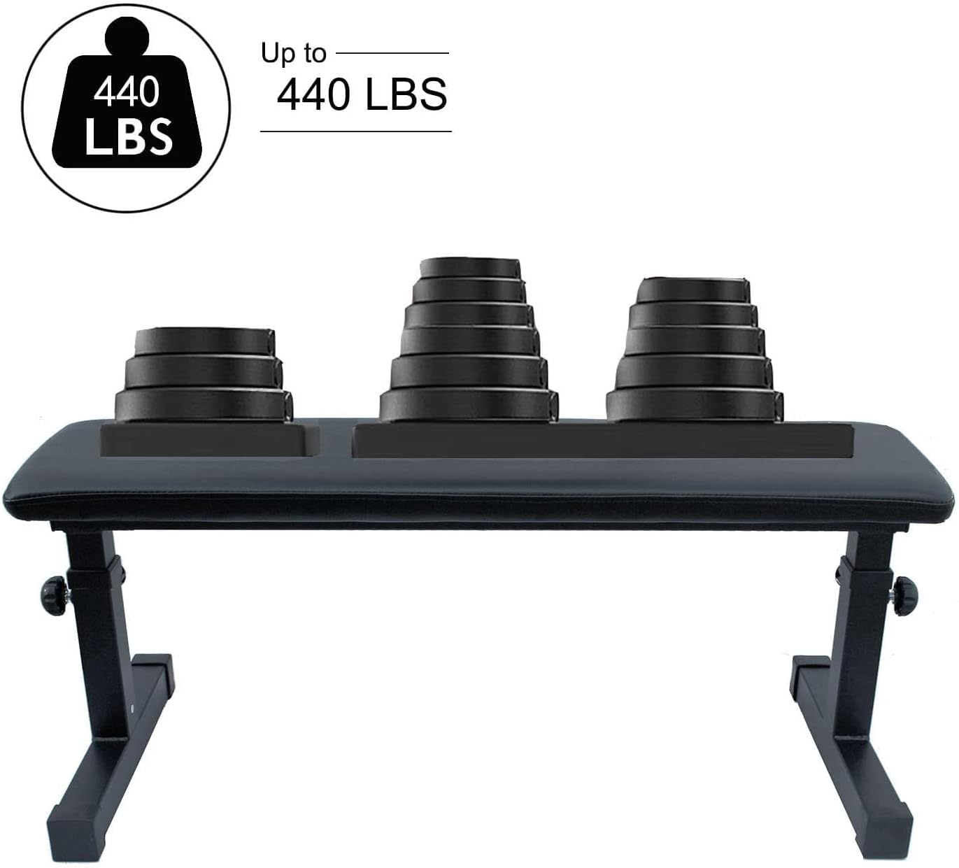 Flat Weight Bench - Home Dumbbell Stool for Fitness & Strength Training