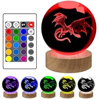 YATOSEEN Lámpara nocturna 3D con diseño de dragón, modelo de