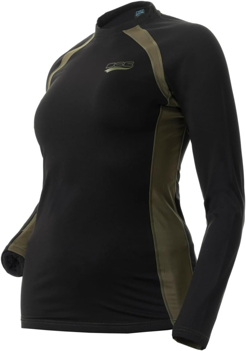 DOING SOMETHING GREAT DSG Outerwear Women's D-Tech Thermal Base Layer Shirt – Fleece-Lined, 4-Way Stretch, Moisture Wicking