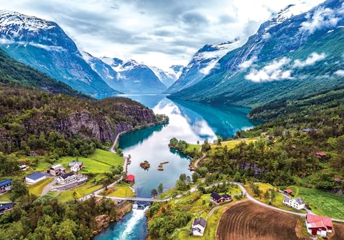 Cheatwell Games Kleinste fjorden ter wereld, puzzel met 1000 stukjes