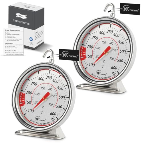 Image of Oven Thermometer 2.75-Inch Dual Scale, 50-300C /100-600F, NSF 2‑Pack