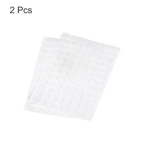 Miniatura 3 de uxcell Adhesivos de cubierta de agujero de tornillo, 0.591 in de diámetro de PVC autoadhesivas, tapas para muebles de madera, gabinete, estantería,