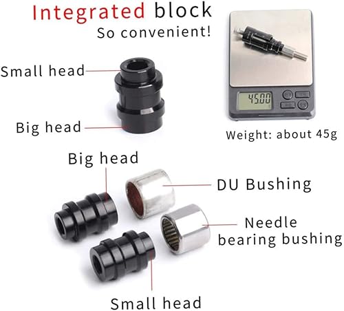 Miniatura 7 de Mednkoku Herramienta de buje de choque trasero para bicicleta Amortiguador trasero Herramienta de eliminación de bujes Herramienta de eliminación de