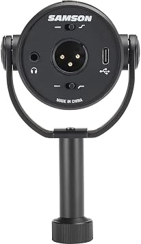 SAMSON Q9U XLR/USB Dynamic Broadcast Microphone + Desk Microphone Stand + Mic Cable + Cleaning Cloth