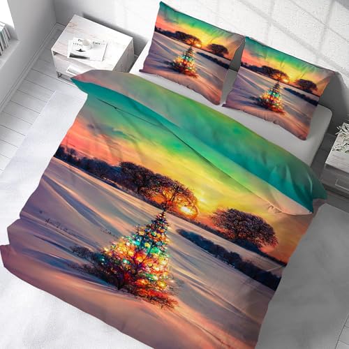 Housse de couette 200x200 en microfibres douces avec fermeture éclair