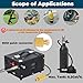 4500PSI Portable PCP Air Compressor, 12V DC/110V AC, Fast Inflation for Paintball, Air Rifle, Scuba Tank, Built-in Fan, Oil Free, Lightweight & Easy to Carry, Black Mixizap