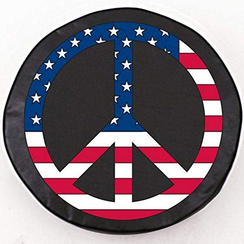 Holland Bar Stool Co. 32 1/4 x 12 USA Peace Sign Tire Cover by The