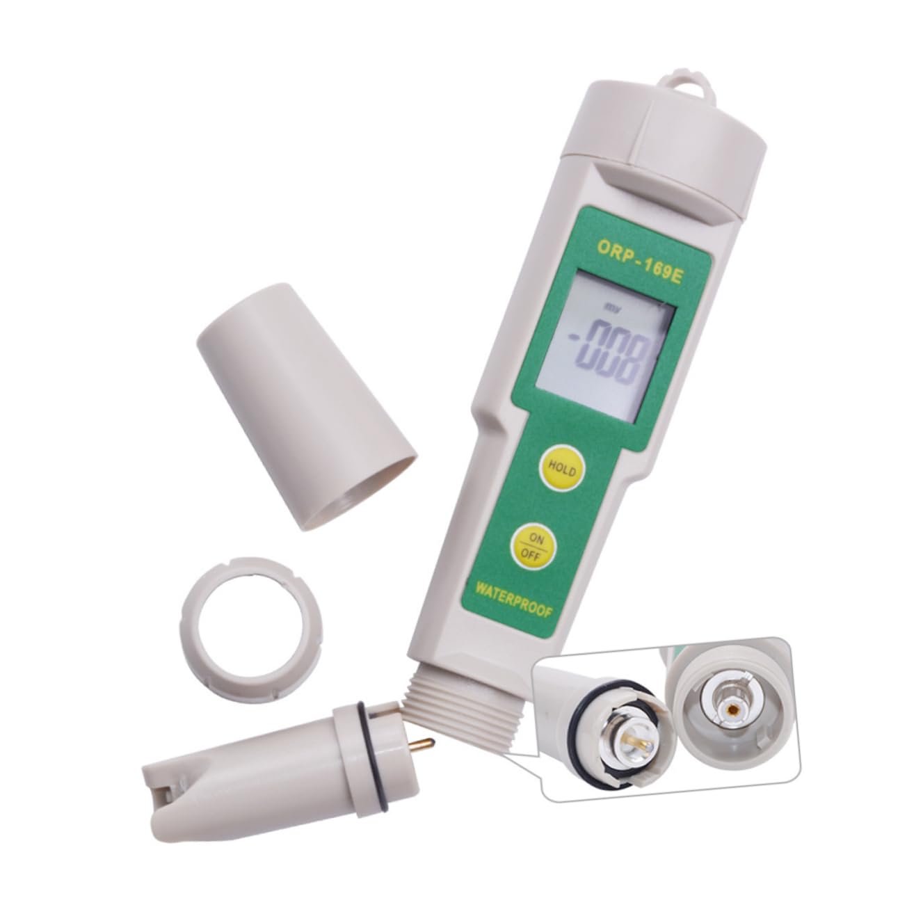 SOLUSTRE Tester Misuratore Orp Digitale Lcd Monitor della Qualità Acqua Rilevatore Redox Tester per Trattamento Acqua Analizzatore Portatile