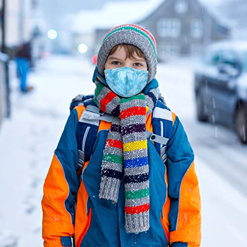 Cloth Face Maks Washable Reusable For Kids Build-In Nose Wire&Filter Pocket With Adjustable Breathable 3 Layers Cotton Cup Dust Safety Protection Fabric With Designer Printed(Galaxy For Kids)1 #TOP1