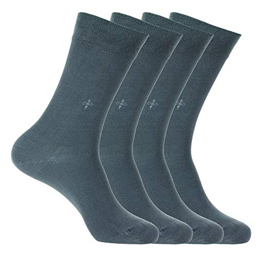anatolian BAMBOO SOCKS Natural Comfortable Soft Classy - Made In TURKEY for Men Women Dress or Casual Footwear (Dark Grey)