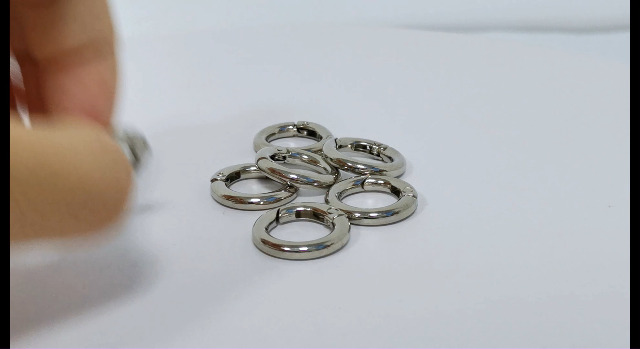 6 Mousquetons Ronds 25mm KSJEHW - Alliage Zinc Doré - Pour Sacs, Porte-clés, DIY