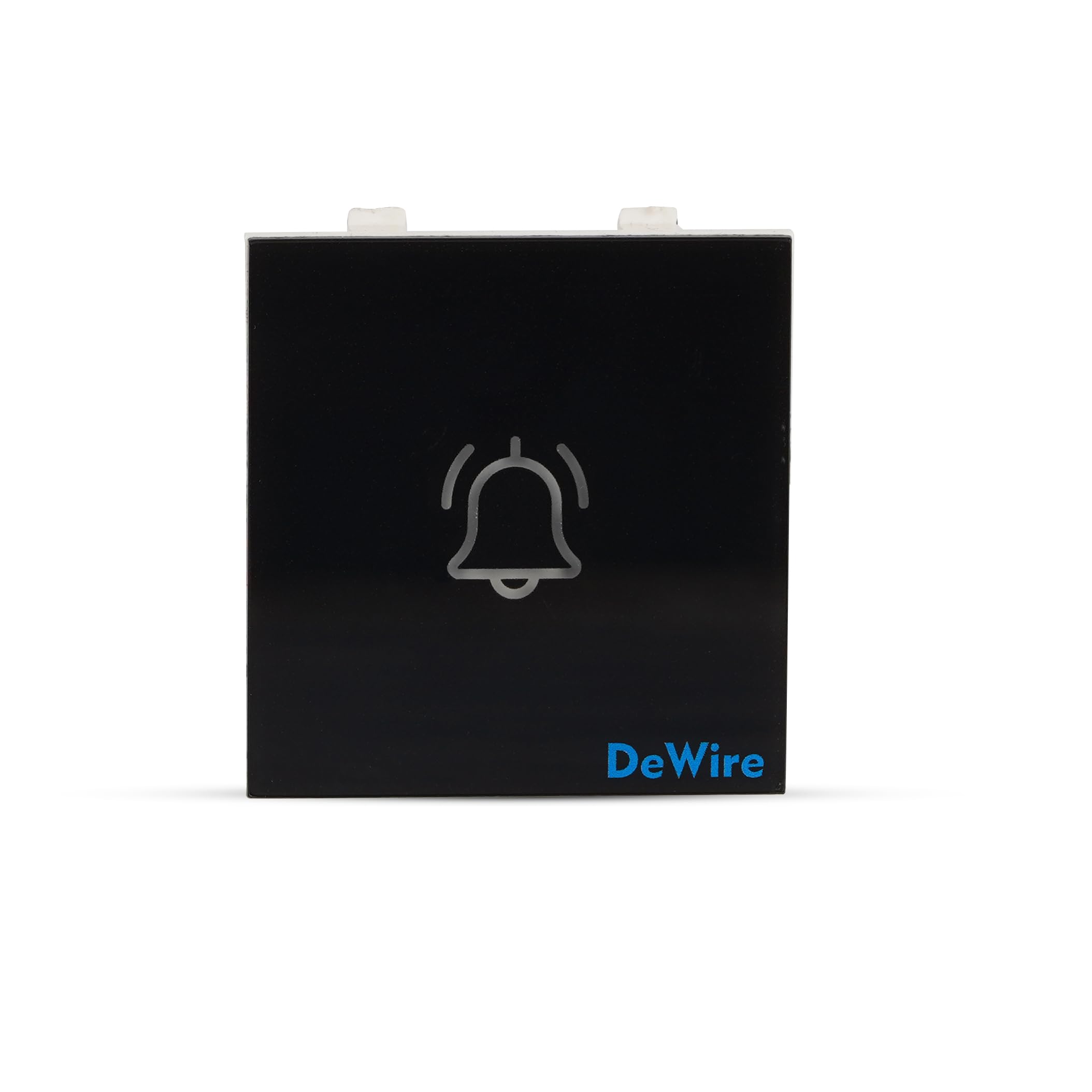 DeWire Touch Bell Switch Glossy Glass Finish Waterproof & Shock Proof Modular Fitting 2