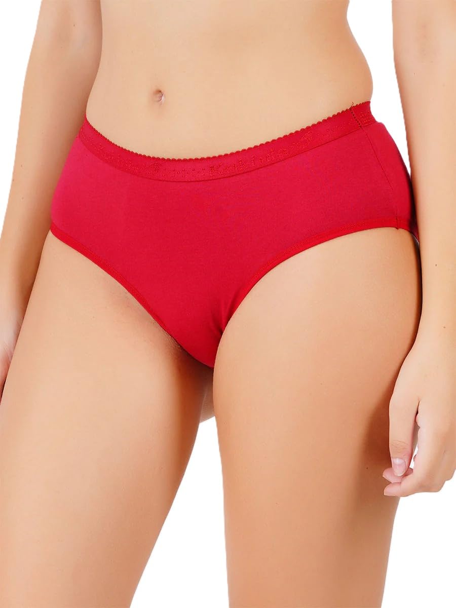 Viking® Women's Cotton Panties - Combo of 3# Sleek Panties # Outer Elastic # Assorted Colours-picture-32